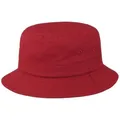 Stetson Organic Cotton Hut mit UV-Schutz Damen Herren 100% Bio-Baumwolle Knitterfrei Nachhaltig Bucket Hat Packable Anglerhut Frühjahr Sommer rot M (56-57 cm)