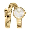 Just Cavalli Damenuhr Analog Quarz mit Edelstahlarmband JC1L301M0025, Silber grau, Mode