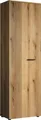 trendteam Garderobe PureBliss Garderobenschrank, Evoke Eiche Melamin/Schwarz, B/H/T ca. 60/196/36 cm