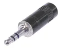 Stereo Connector 3.5 mm Male Black