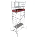 Krause 710123 Gerüstaufstockung Aluminium Gerüst 1. Aufstockung Arbeitshöhe (max.): 5.00 m Silber 36.9 kg