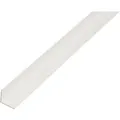 Winkelprofil ungleichschenklig Kunststoff 10 mm x 20 mm x 1.000 mm Weiß