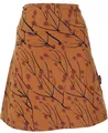 GURU SHOP A-Linien Rock aus Bio-Baumwolle, Bequemer Rock Organic - Caramel, Damen, Size:S