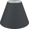 Wogati® Premium Lampenschirm E14/E27 Baumwolle |Schwarz / Größe: M