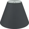 Lampenschirm Baumwolle | M: Ø25 cm | Konisch | E14/E27 | Schwarz