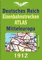 EISENBAHNSTRECKEN ATLAS 1912 – DEUTSCHES REICH und MITTELEUROPA: Originaltitel „Winklers Eisenbahnstrecken- und Lademaß-Karte von Mitteleuropa 1912“