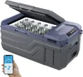 VEVOR Autokühlschrank, 12-Volt-Autokühlschrank, tragbarer 15-Liter-Einzelzonen-Gefrierschrank, einstellbarer Bereich von -4℉ bis 68℉, 12/24 V DC und 100-240 V AC-Kompressorkühler für Outdoor, Camping, Wohnmobil