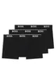 BOSS Hugo Herren Trunk 3p Co/EL Boxershorts, New - Black1, S