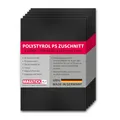 Magstick 6er Set Polystyrol Platten schwarz I DIN A4 Kunststoff-Hartplatten PS Zuschnitte I 21 x 29,7 cm I Modellbau Architektur I mag274
