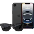iPhone 16e 128 GB Schwarz + Ray-Ban Meta Wayfarer Matte Black / Grey