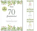 Frank Paperman® | 70. Hochzeitstag Geschenk | Ehejubiläum | Gnadenhochzeit | Urkunde | floral | Vordruck im DIN-A4-Format