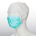 MUNDSCHUTZ OP Vlies 3 lagig m.Gummibänder 99,5% 50 Stück (Blau)