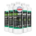 BiOHY Bodenreiniger für Wischroboter Station mit Orangenduft (6 x 1 Liter) | Reinigungsmittel Konzentrat für alle Wisch & Saugroboter mit Nass-Funktion | Schaumarm & Streifenfrei | Für alle Böden