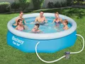 Aufstellpool Fast Set™ Pool Set blau/weiß mit Filterpumpe Pumpe rund - 305 x 76