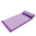 GORILLA SPORTS® Akupressurmatte - mit ergonomische Kissen und Tragetasche, 68 x 42 x 2.5 cm, Waschbar, aus Baumwolle, Farbwahl - Massagematte, Nagelmatte, Akupunkturmatte