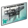 WALI TV Wandhalterung Schwenkbar Neigbar für 32–70 Zoll Flachbildschirme,Wandhalterung für Fernseher mit Bewegbarem Gelenkarm für LED/LCD/OLED bis 40 kg,max.VESA 400x400 mm (FTM-2),Schwarz