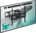 WALI TV Wandhalterung für die Meisten 32-70-Zoll Flachbildfernseher, schwarz
