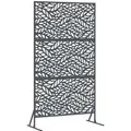vidaXL Sichtschutz Anthrazit 100 x 50 x 180 cm Stahl 868558