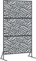 vidaXL Sichtschutz Anthrazit 100 x 50 x 180 cm Stahl