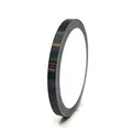 Finest Folia (0,79€/m) 10 Meter Hologramm Zierstreifen Basteln Möbel Auto Motorrad Modellbau Deko Dekorstreifen Klebestreifen selbstklebend DIY (Hologramm Schwarz, 6mm Breite)