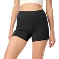 Merry Style Leggings Damen Shorts Radlerhose Hotpants Boxershorts MS10-392 (1-tlg) aus Baumwolle schwarz L
