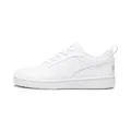 PUMA Rebound V6 Low Unisex Sneaker , Puma White Cool Light Gray, 41 EU