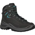 Lowa RENEGADE EVO MID WIDE Wanderschuhe Damen in asphalt-türkis, Größe 37 1/2