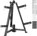 VEVOR Hantelscheibenhalter, Hantelscheibenbaum für 2-Zoll-Hantelscheiben, 300 lb Tragkraft, Hantelständer für Heim-Fitnessstudio, Aufbewahrungsständer, Schwarz