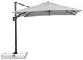 Schneider Ampelschirm Sonnenschirm  Rhodos Twist 300 x 300cm silbergrau