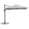 Schneider Schirme Ampelschirm Rhodos Twist Model Polyester Silber 300 x cm