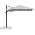 Schneider Ampelschirm Sonnenschirm  Rhodos Twist 300 x 300cm silbergrau