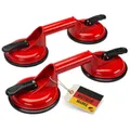 2x Saugheber 120 kg Aluminium Vakuumheber Glassauger Scheibenheber Saugnäpfe