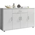 Livetastic Kommode, Weiß, Holzwerkstoff, 3 Fächer, 1 Schublade(n) Schubladen, 118x70x30 cm, Beimöbel erhältlich, Wohnzimmer, Kommoden & Sideboards, Kommoden