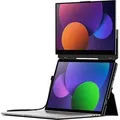 MOBILE PIXELS, Tragbarer 15,6" Touchscreen Full HD Monitor Duex Float drehbar für PC, Schwarz