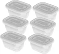 6er Set Gefrierdosen 0,25 l FREEZE, Farbe:Transparent