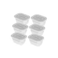 Rotho 6er Set Gefrierbehälter Dosen FREEZE 0,25 l transparen
