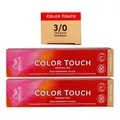 Wella Color Touch 2 x 60 ml 3/0 dunkelbraun Set