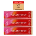 Wella Color Touch 3 x 60 ml 3/0 dunkelbraun Set