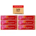 Wella Color Touch 6 x 60 ml 3/0 dunkelbraun Set