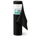 Sensalux Tischdeckenrolle Vlies 1,00 x 25 m Schwarz, 80 g/m², abwaschbar, wasserabweisend, stoffähnlich, Tischdecke Rolle, Oeko-TEX, Party, Hochzeit, Catering, Event
