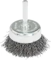 Topfbürste für Bohrmaschinen, gewellter Draht, 50 x 6 mm