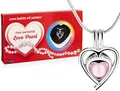 BRUBAKER "Your personal Love Pearl Wunschperle - Halskette mit Silber Herz Anhänger + Muschel mit echter Perle als Schmuck Geschenkset - Liebe