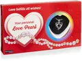 BRUBAKER Perlenketten-Set Wunschperle - Love Pearl (Muschel mit echter Perle als Schmuck Geschenkset - Liebe, Set), Halskette mit Silber Herz Anhänger