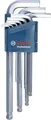Bosch Professional Allen Key Hex 9 pcs Sechskantschlüssel-Set (1.600.A01.TH5)