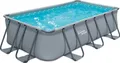 Summer Waves Elite Frame Pool Aufstellpool rechteckig Grau 400x200x100 cm