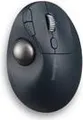 Kensington Pro Fit Ergo TB550 Trackball EQ - Trackball - ergonomisch - optisch - 9 Tasten - kabellos - 2,4 GHz, Bluetooth - kabelloser Empfänger (USB) - Blau-Grau, Schwarz - retail - Farbbox (K72196WW)
