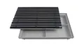 Emco Fußmatte Eingangsmatte DIPLOMAT + Bodenwanne, Gummi + Bürsten Grau, rechteckig, Höhe: 75 mm, Größe: 600x400 mm, für Innen- und Außenbereich