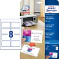 AVERY Zweckform Visitenkarten 240 g/m² hochglänzend weiß C32028-25