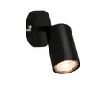 B.K.Licht Wandleuchte BKL1627, LED wechselbar, 2700K - Extra-Warmweiß, LED Wandlampe 8x15,5 cm Schwarz 2W 450lm GU10 Bettlampe Schlafzimmer