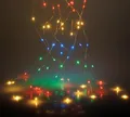 Draht Lichterkette multicolor - bunt / 300 LED - Leuchtdraht Weihnachten Außen